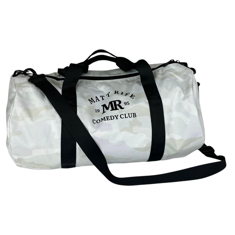 Comedian Matt Rife Duffle Bag White Camo 2024 VIP 21" Removable Shoulder Strap